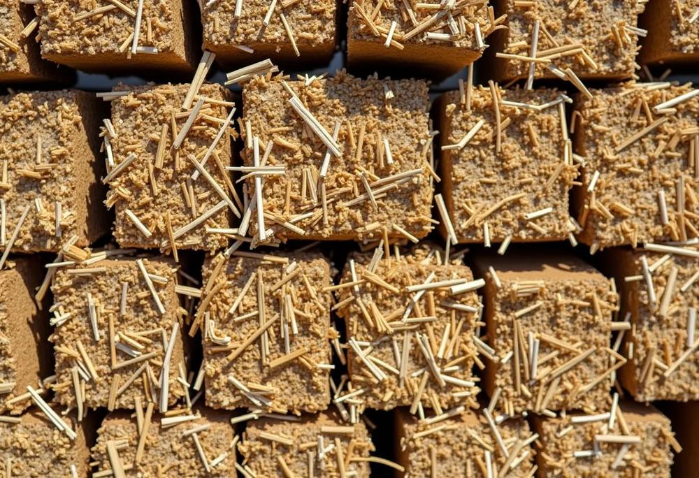 Straw briquettes
